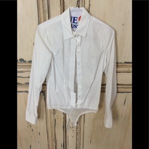 MODA INTERNATIONAL WHITE BODY SHIRT
